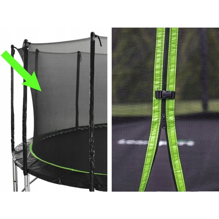 Plasa interioara pentru Trambulina 10ft, Leansport, 150cm, 94x40x3cm, 2kg
