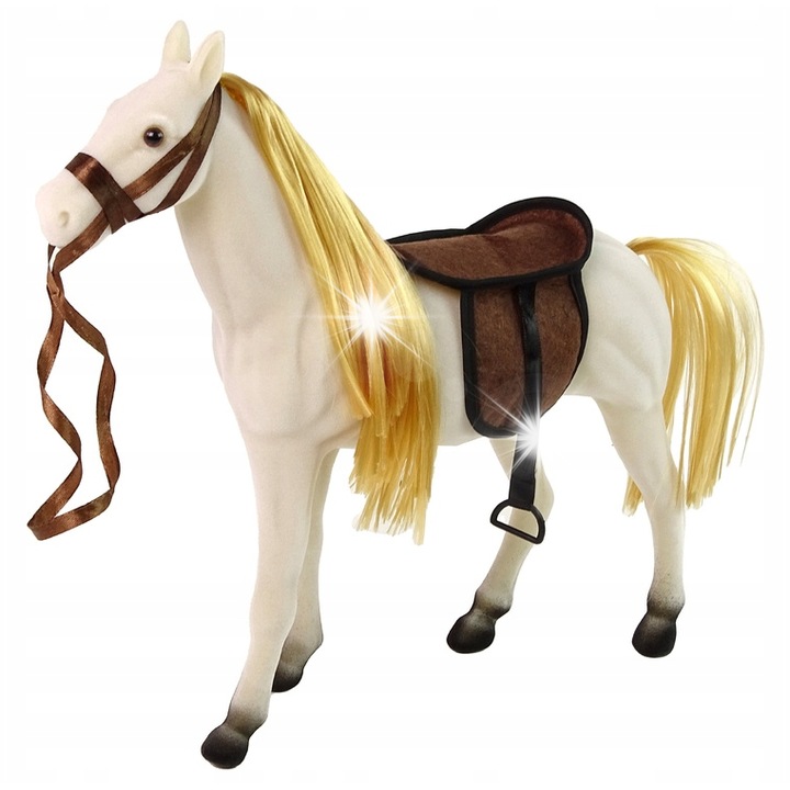 Set papusi cu cal alb, Lean Toys, 30x10x4cm, 35x9x32cm, 48x40x12cm