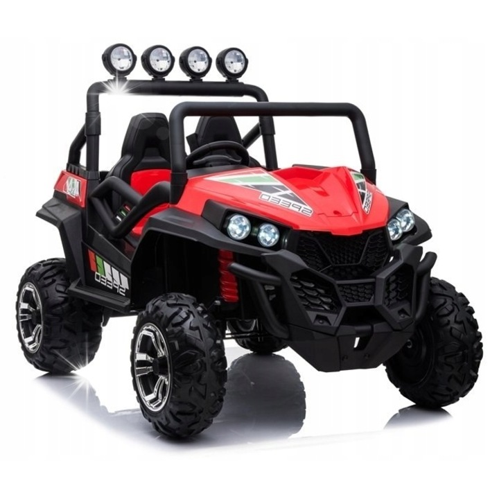 Електрическа кола Buggy S2588, Lean Toys, червена, 136x93x104см, 4x45W, 3 скорости