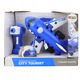 RC самолет с дистанционно 2в1, Lean Toys, син/бял