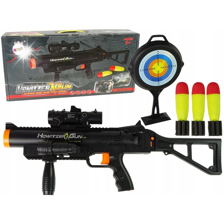 Caradina de jucarie, Lean Toys, 61x26x10cm, negru