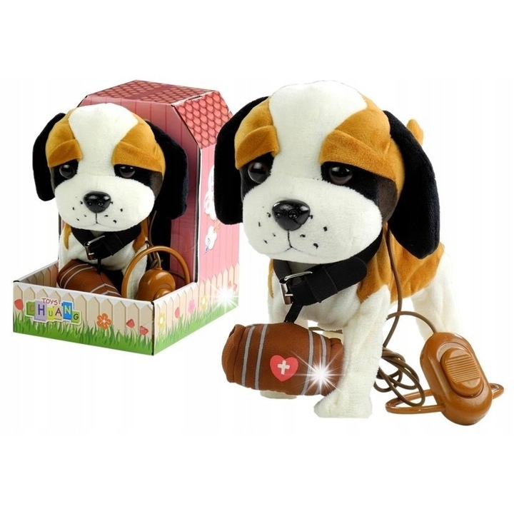 Jucarie interactiva caine, Bard, 22x24x11cm, multicolor