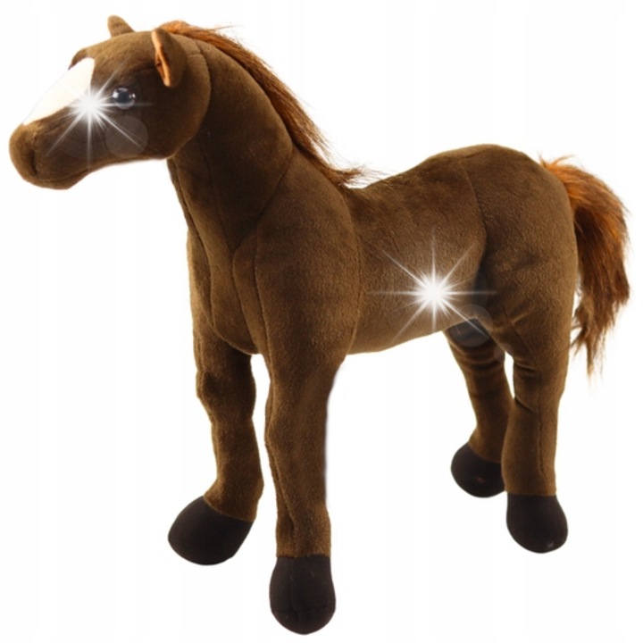 Плюш Caitel от Lean Toys, тъмнокафяв, 40 см x 37 см, за деца над 3 години, комплект плюшени играчки