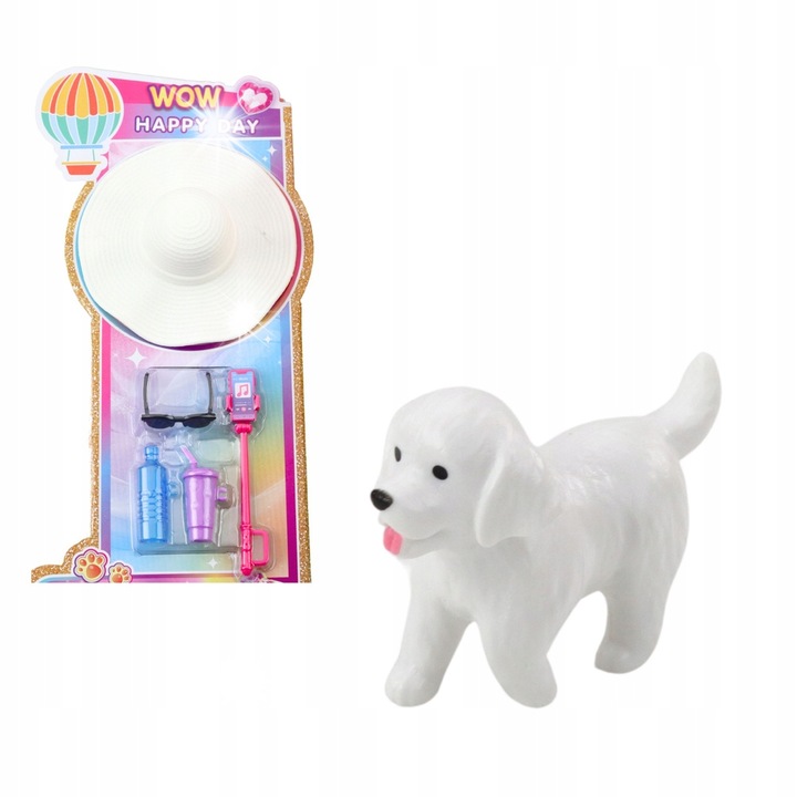 Anlily babakészlet, fiú és lány, kiegészítők, kutya, 30 cm