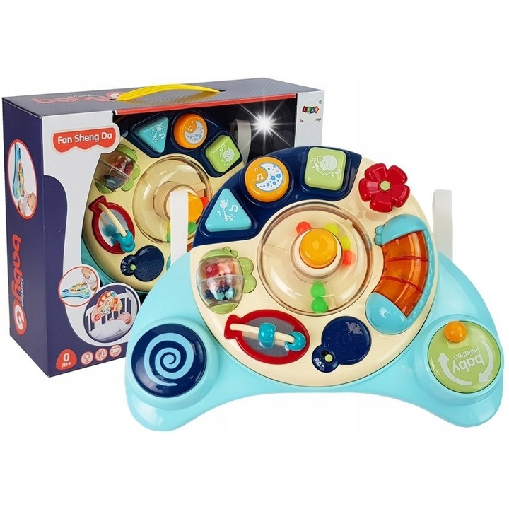 Panou interactiv pentru bebelusi, Lean Toys, muzical, 35x28x23cm, multicolor