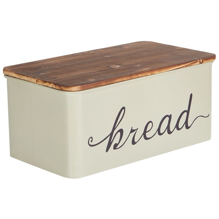 Cutie pentru paine Gourmandise Metal Bej