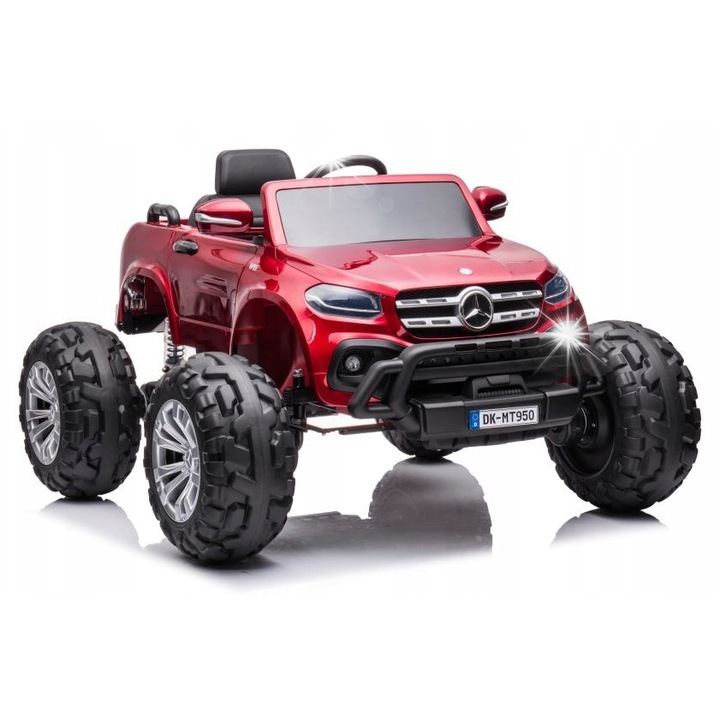 Акумулаторна кола Lean Toys, модел DK-MT950, 4x4, бордо, 122x104x74см, 3 скорости, дистанционно управление