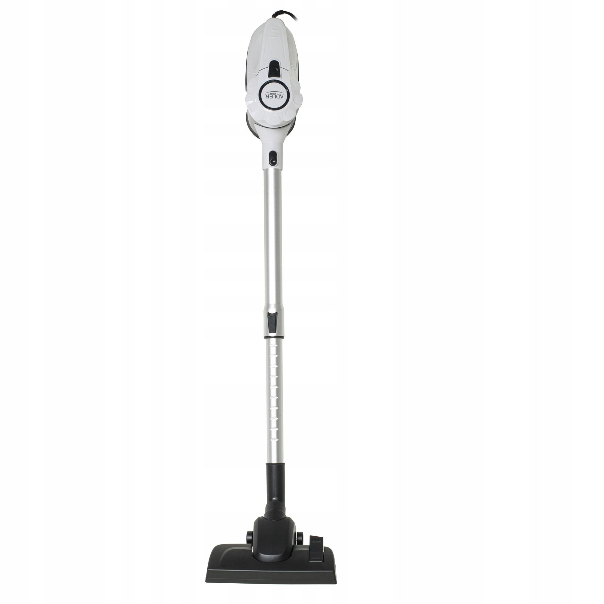 Aspirator manual Adler, fara sac, 800W, capacitate 1.5L, 3 trepte filtrare, 6m raza de actiune, 21x23,5x120cm