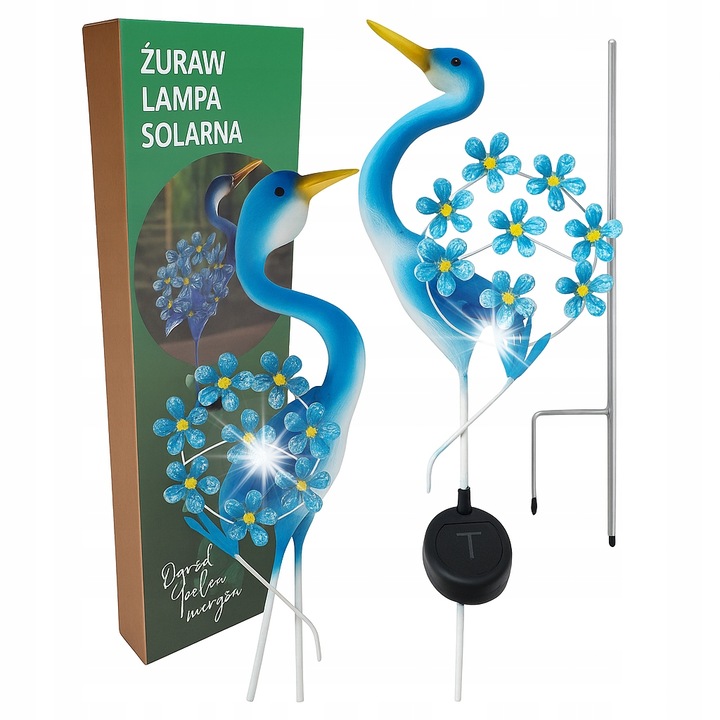 Lampa solara decorativa in forma de tarc cu flori, 87x17cm, lumina calda, set