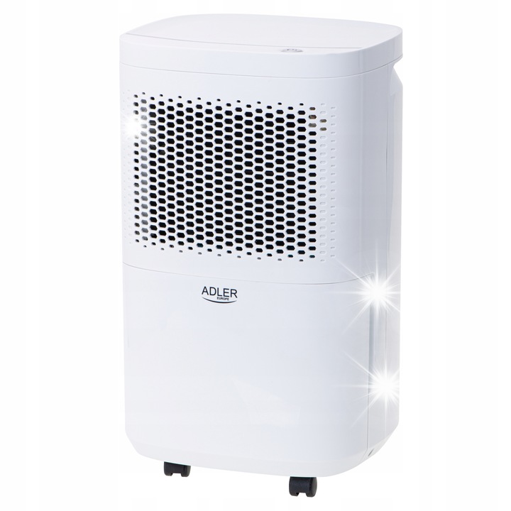Adler AD 7917 párátlanító, 10L/24h, fehér, 280x240x480mm, tartozékokkal