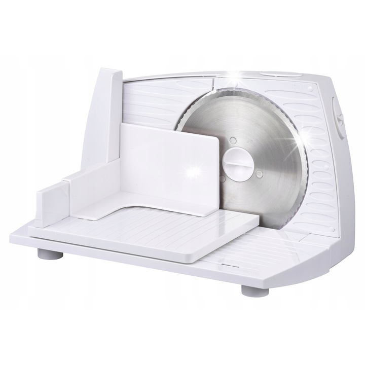 Feliatoare manuala Adler AD4703, alb, 400 W, dimensiuni 44.1x24.5x21.6cm, grosime taiere 0-15mm