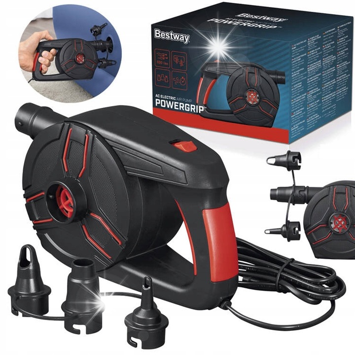 Електрическа помпа Bestway PowerGrip Pro 1100L/min, 220-240V, 3 адаптера