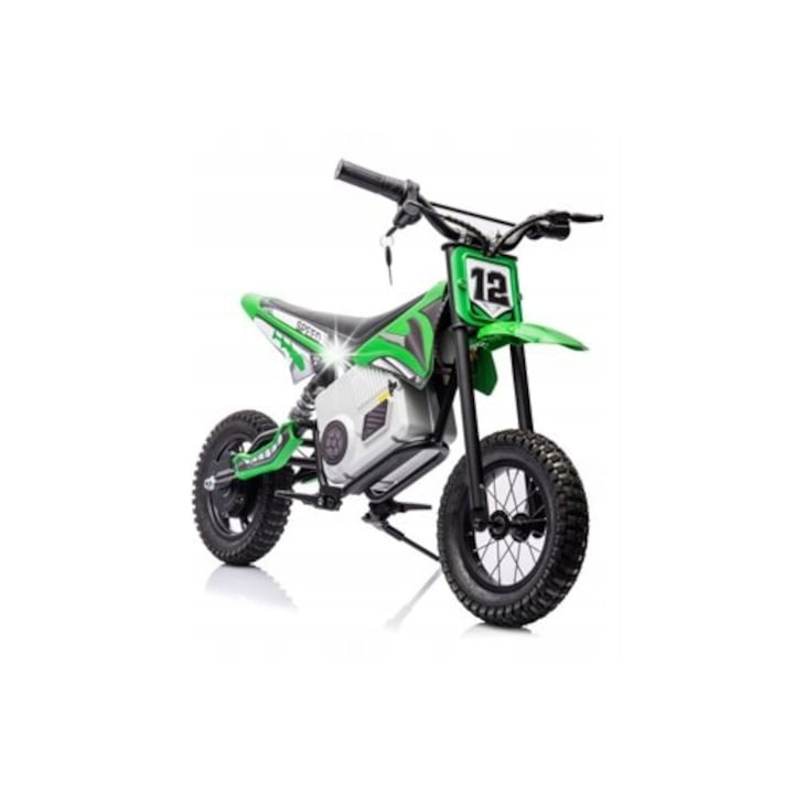 Motocicleta electrica Lean Toys, verde, 116x53x75cm, 350W