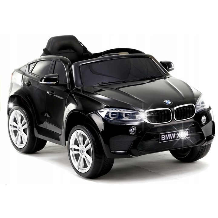 Електрическа кола за деца BMW X6, 2x45W, черна, 116x77x60см, с дистанционно управление 2.4G
