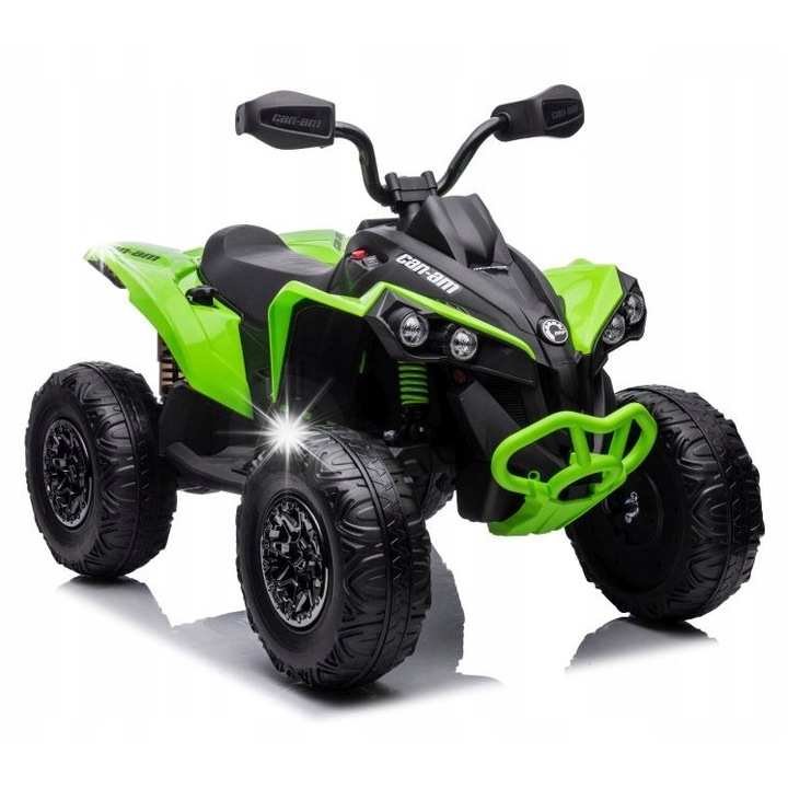 Quad electric 4x4, LEAN TOYS, DK-CA002, verde, 108x64x70cm, cu telecomanda, pentru copii peste 3 ani