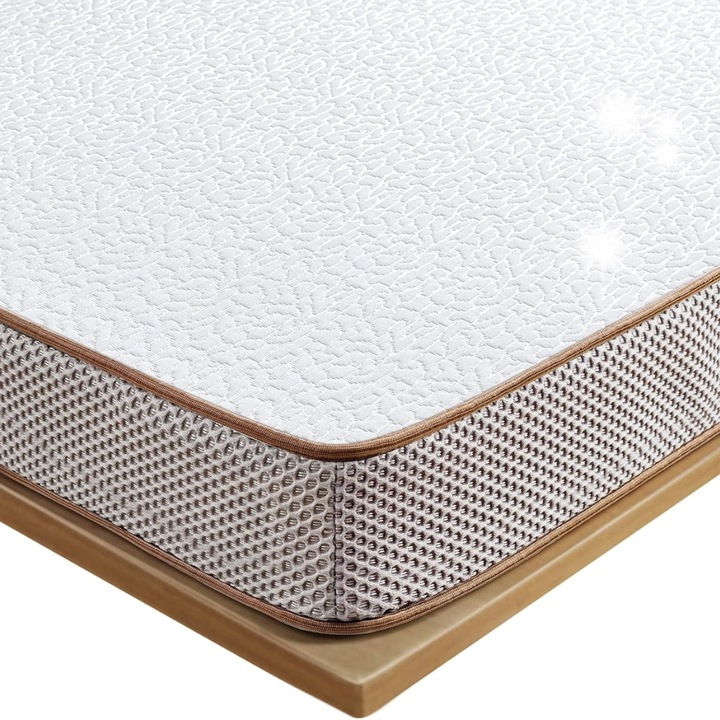 Topper saltele BedStory 140x190 cm, pianka cu memorie 7,5 cm, material respirabil, lavabil