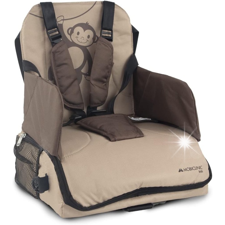 Scaunel Booster Portabil Mobiclinic, 6-36 luni, 15 kg, cu geanta, usor de curatat