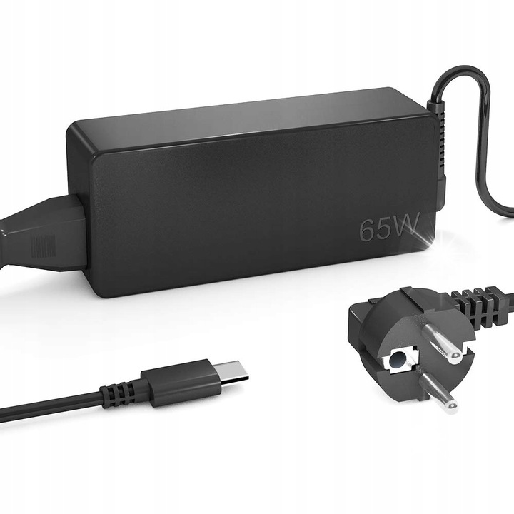 Incarcator laptop QYD 65W USB-C, compatibil Lenovo ThinkPad, 2 porturi USB, 100-240V, 20V, 65W
