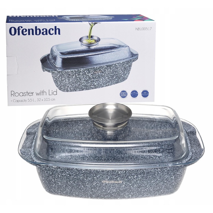 Тава за печене и готвене, индукция, газ. 55 L - 32 см.