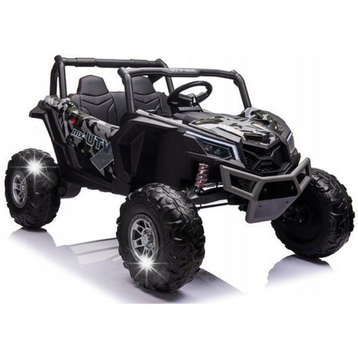 Електрическа кола за деца Lean Cars XMX613, 4x60W, 3-8 км/ч, черна, 142x92x86см, 2 места