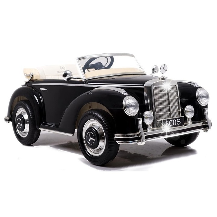 Masina electrica pentru copii Mercedes-Benz 300S, neagra, 2x45W, 132x67x54cm, cu telecomanda 2.4G