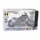 Chopper motorkerékpár modell, LeanToys, 19x9.5x8.5cm, fekete