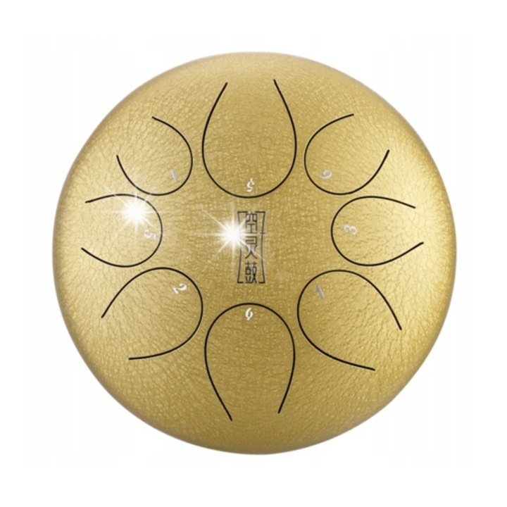Tobe cu limba 8 tonuri Hluru, 12", auriu
