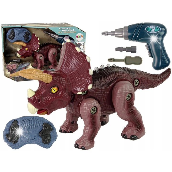 Интерактивен динозавър, Lean Toys, 27x15x9 см