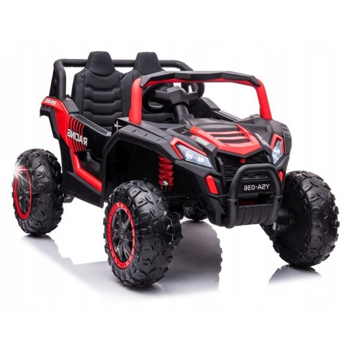 Електрическа кола Lean Toys YSA036, червена, 4x4, размери 114x74x64см, 3 скорости, дистанционно управление