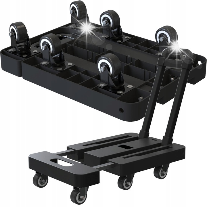 Транспортна количка Mozos WT1, сгъваема, товароносимост 200 кг, размери 57x30x100 см, безшумни колела