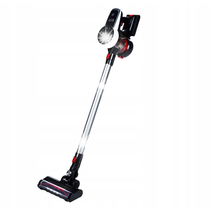 Aspirator vertical fara fir Adler, putere maxima 350 W, filtrare HEPA, fara sac, 116.5x21.5x25cm