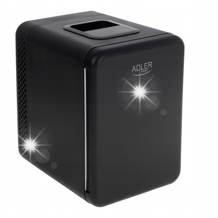 Mini frigider portabil Adler, 4L, functie de racire si incalzire, 18.3x27x24.1cm