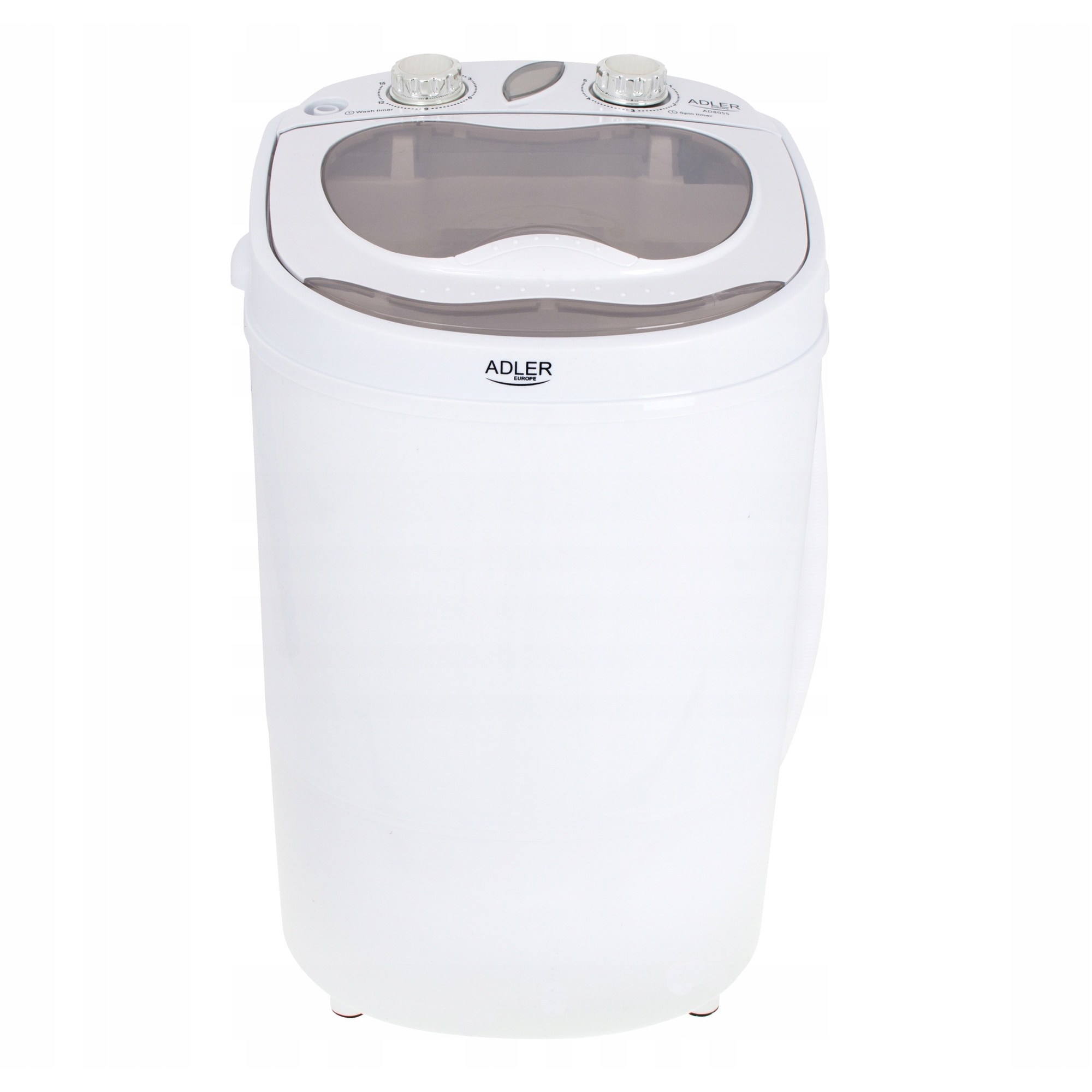Prala turistica 2 in 1 Adler AD 8055, capacitate 3kg, compacta, 360x370x530cm, consum redus de apa si energie