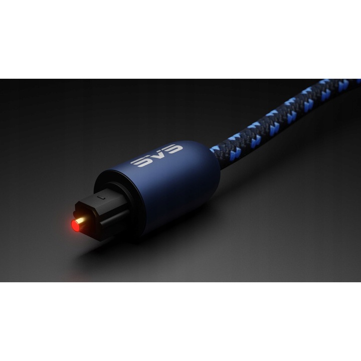 Аудио оптичен кабел SVS SoundPath S/PDIF TOSLINK 1м, 24k злато, монофиламент, PVC