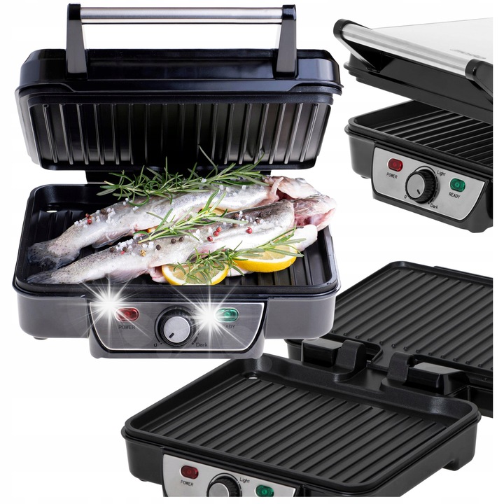 Gratar electric Mesko, 2500W, antiaderent, 230x280mm, set cu spatula