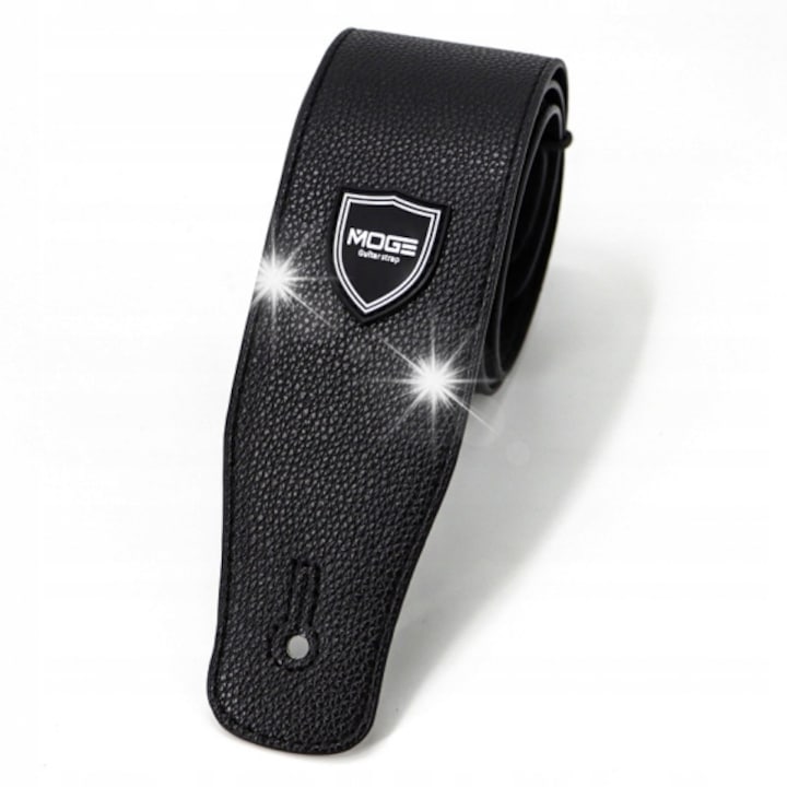 Curea pentru chitara MOGE MG-15, neagra, latime 6,25cm, lungime reglabila 130-150cm
