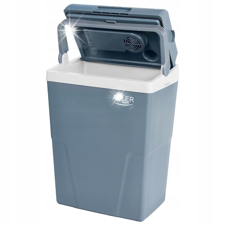 Frigider auto Adler AD 8094, 22L, sistem de racire Peltier, 49x35,5x24cm, alimentare AC 220-240V si DC 12V