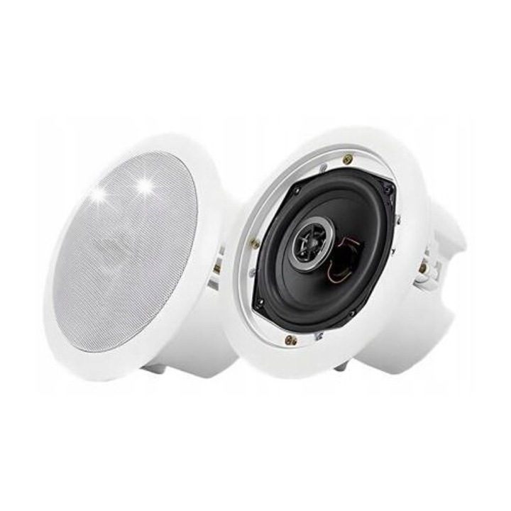 Boxa de tavan instalabila NSP 578-White (425390436) 10–50W 70–110V/100V, difuzor coaxial 5", 80Hz–20kHz, ABS, alb, 230 x 95 mm (decupaj 170 mm)
