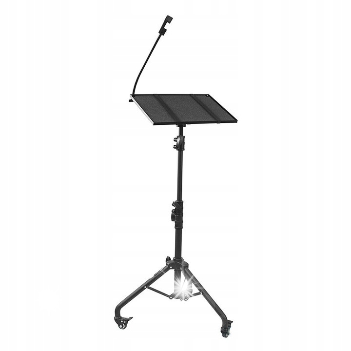 Stativ pentru proiector, 72-130 cm, 10 kg, negru, set complet cu suport pentru smartphone