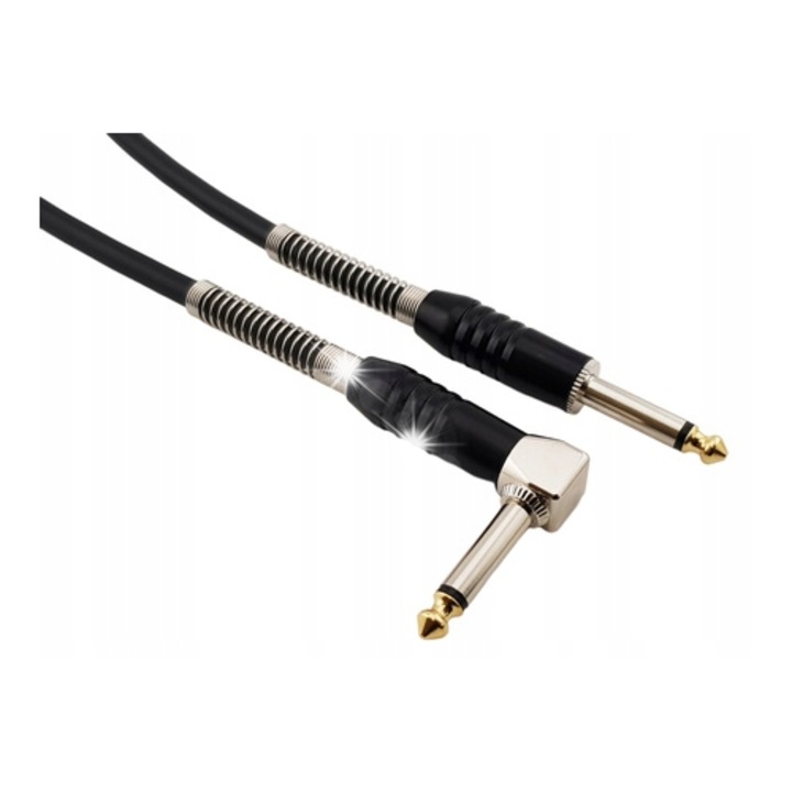 Hangszerek kábel 5m, Reds Music, jack mono 6.3mm, fekete