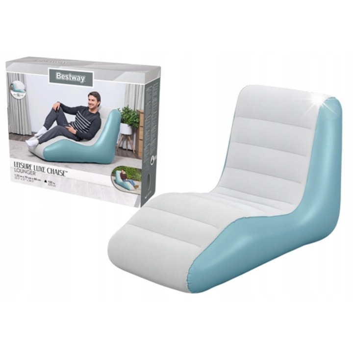 Фотьойл Bestway 75127, 133x79x88см, PVC, ергономичен дизайн