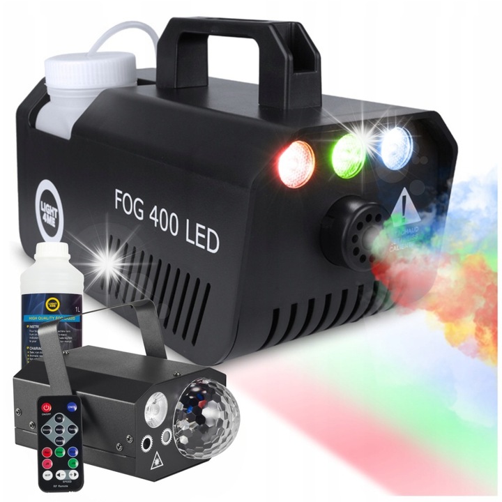 Echipament de fum Light4Me 400W RGBW cu 1L de lichid