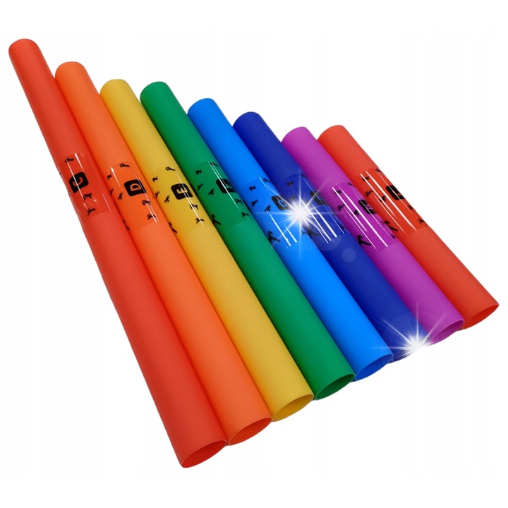 Set diatonic Kera, 8 bucati, multicolor, lungimi intre 30-61 cm