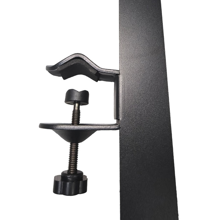 Mozos WNS2 fejhallgató tartó, acélszerkezet, 29,5 cm hosszúság, max. 1 kg terhelhetőség, fekete