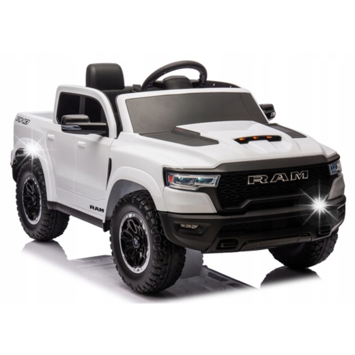 Masinuta electrica Lean Toys ZB618, alb, 4x20W, 113x68x57cm