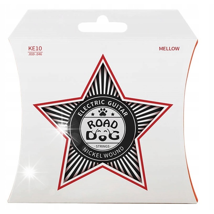 ROAD DOG KE10 22"-24" elektromos gitárhúrkészlet, Mellow, 6 húros, korróziógátló