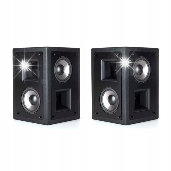 Boxa surround Klipsch THX-5000-SUR, certificat THX Ultra2, 2 x 5,25" Cerametallic, 2 x 1" compresie cu diafragma de titan in horn Tractrix, Galaxy Black, 35 x 33 x 21.6 cm