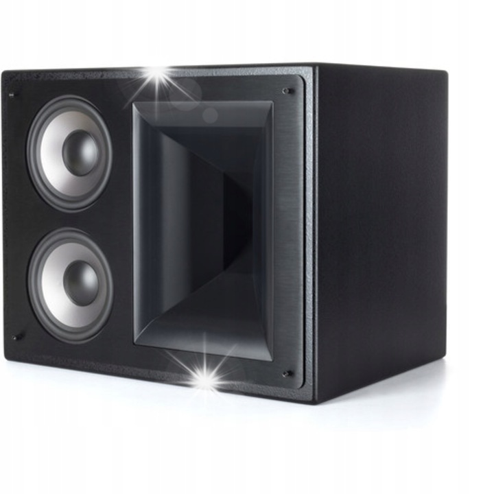 Boxa instalare Klipsch THX-5000-LCR THX Ultra2 certificat, 2 x 13,3 cm Cerametallic, tub Tractrix 90° x 60° cu compresie tital, 8 Ω, Galaxy Black, 32.4 x 40.6 x 31.8 cm, 14.5 kg
