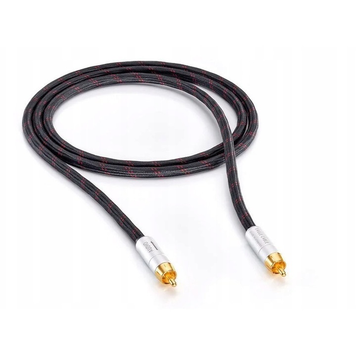 Аудио кабели 2xRCA Eagle Cable High End Deluxe, 0,75м, медна сърцевина, PE изолация