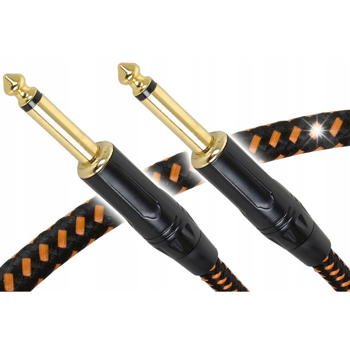 Red's Music műszerkábel, GCF11 modell, 3 méter, 1 x 0,23mm, fekete színű